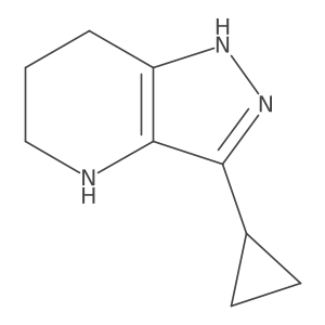 3-cyclopropyl-4,5,6,7-tetrahydro-1H-pyrazolo[4,3-b]pyridine Structure