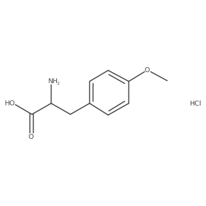 2-amino-3-(4-methoxyphenyl)propanoic Acid Hydrochloride Structure