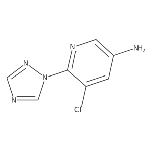 5-Chloro-6-(1H-1,2,4-triazol-1-yl)-3-pyridinamine结构式