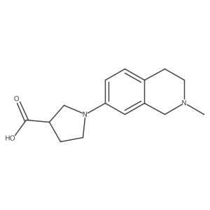 1-(2-methyl-3,4-dihydro-1H-isoquinolin-7-yl)pyrrolidine-3-carboxylic acid Structure