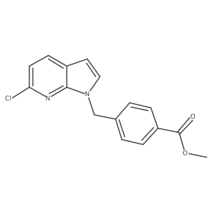 Methyl 4-((6-chloro-1H-pyrrolo[2,3-b]pyridin-1-yl)methyl)benzoate Structure