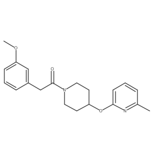 2-(3-Methoxyphenyl)-1-(4-((6-methylpyridin-2-yl)oxy)piperidin-1-yl)ethanone Structure