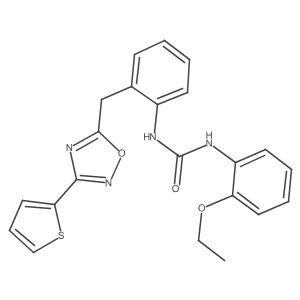 1-(2-Ethoxyphenyl)-3-(2-((3-(thiophen-2-yl)-1,2,4-oxadiazol-5-yl)methyl)phenyl)urea Structure