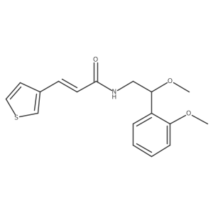 (E)-N-(2-methoxy-2-(2-methoxyphenyl)ethyl)-3-(thiophen-3-yl)acrylamide Structure