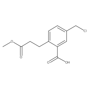 5-(Chloromethyl)-2-(3-methoxy-3-oxopropyl)benzoicacid结构式
