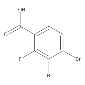 3,4-Dibromo-2-fluorobenzoic acid Structure