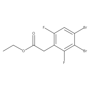 Ethyl 3,4-dibromo-2,6-difluorophenylacetate Structure