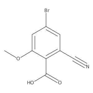 4-Bromo-2-cyano-6-methoxybenzoic acid结构式