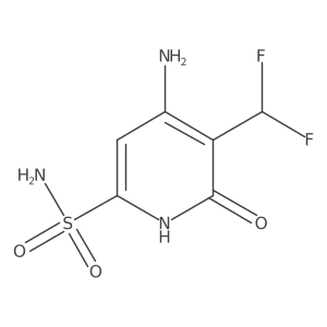 4-Amino-5-(difluoromethyl)-6-hydroxypyridine-2-sulfonamide结构式