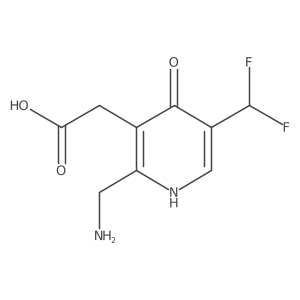 2-(Aminomethyl)-5-(difluoromethyl)-4-hydroxypyridine-3-acetic acid Structure