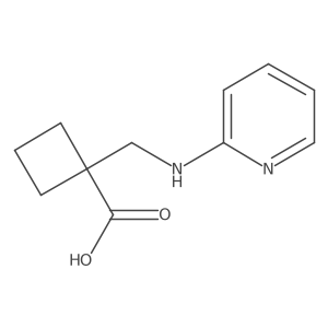 1-[(2-Pyridinylamino)methyl]cyclobutanecarboxylic acid结构式