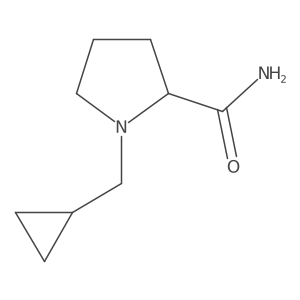 1-(Cyclopropylmethyl)pyrrolidine-2-carboxamide结构式