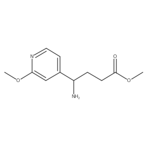 Methyl 4-amino-4-(2-methoxypyridin-4-yl)butanoate Structure