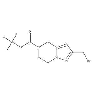 tert-Butyl 2-(bromomethyl)-6,7-dihydropyrazolo[1,5-a]pyrazine-5(4H)-carboxylate结构式