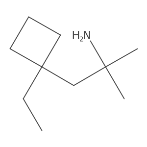 1-(1-Ethylcyclobutyl)-2-methylpropan-2-amine Structure