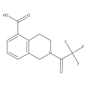 2-(Trifluoroacetyl)-1,2,3,4-tetrahydroisoquinoline-5-carboxylic acid Structure