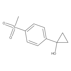 1-(4-Methanesulfonylphenyl)cyclopropan-1-ol结构式