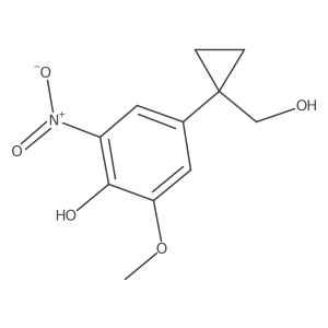 4-[1-(Hydroxymethyl)cyclopropyl]-2-methoxy-6-nitrophenol Structure