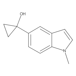1-(1-methyl-1H-indol-5-yl)cyclopropan-1-ol结构式