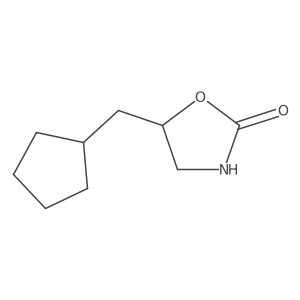 5-(Cyclopentylmethyl)-1,3-oxazolidin-2-one结构式