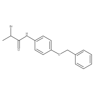 N-[4-(Benzyloxy)phenyl]-2-bromopropanamide Structure
