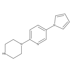 1-(5-(1H-pyrrol-1-yl)pyridin-2-yl)piperazine Structure