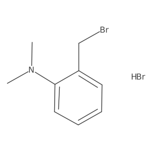 2-(Bromomethyl)-N,N-dimethylaniline hydrobromide结构式