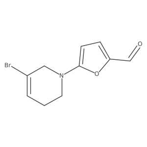 5-(5-Bromo-1,2,3,6-tetrahydropyridin-1-yl)furan-2-carbaldehyde Structure
