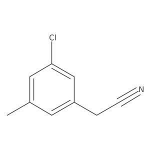 2-(3-Chloro-5-methylphenyl)acetonitrile Structure