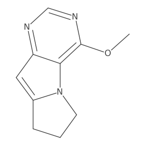 4-Methoxy-7,8-dihydro-6H-pyrimido[4,5-b]pyrrolizine结构式