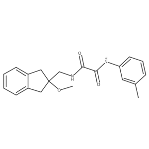 N1-((2-methoxy-2,3-dihydro-1H-inden-2-yl)methyl)-N2-(m-tolyl)oxalamide Structure