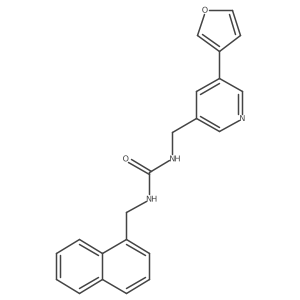 1-((5-(Furan-3-yl)pyridin-3-yl)methyl)-3-(naphthalen-1-ylmethyl)urea Structure