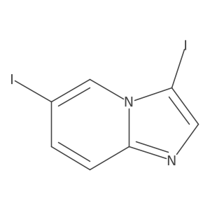3,6-Diiodoimidazo[1,2-a]pyridine结构式