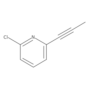 2-Chloro-6-(prop-1-YN-1-YL)pyridine结构式
