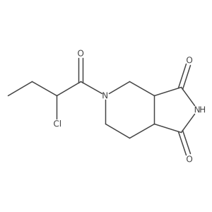 5-(2-chlorobutanoyl)hexahydro-1H-pyrrolo[3,4-c]pyridine-1,3(2H)-dione Structure