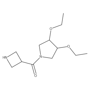 Azetidin-3-yl(3,4-diethoxypyrrolidin-1-yl)methanone Structure
