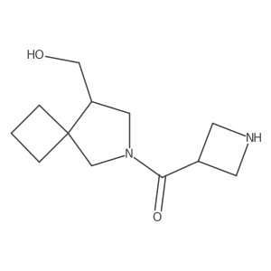 Azetidin-3-yl(8-(hydroxymethyl)-6-azaspiro[3.4]octan-6-yl)methanone Structure