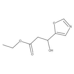 Ethyl 3-Hydroxy-3-(5-oxazolyl)propanoate结构式