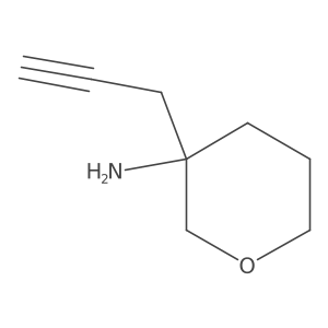 3-(Prop-2-yn-1-yl)oxan-3-amine结构式