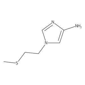 1-[2-(methylsulfanyl)ethyl]-1H-imidazol-4-amine结构式