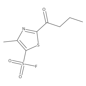 2-Butanoyl-4-methyl-1,3-thiazole-5-sulfonyl fluoride Structure