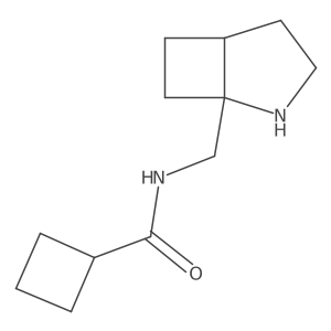 N-({2-azabicyclo[3.2.0]heptan-1-yl}methyl)cyclobutanecarboxamide结构式