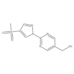 [2-(4-methanesulfonyl-1H-pyrazol-1-yl)pyrimidin-5-yl]methanol Structure