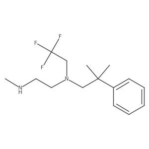 (2-Methyl-2-phenylpropyl)[2-(methylamino)ethyl](2,2,2-trifluoroethyl)amine结构式