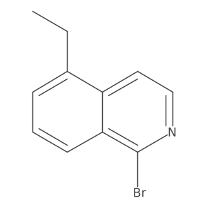 1-Bromo-5-ethylisoquinoline结构式