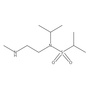 N-[2-(methylamino)ethyl]-N-(propan-2-yl)propane-2-sulfonamide结构式