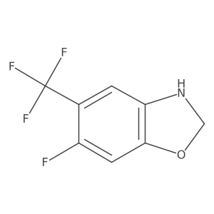 6-Fluoro-5-(trifluoromethyl)-2,3-dihydro-1,3-benzoxazole结构式