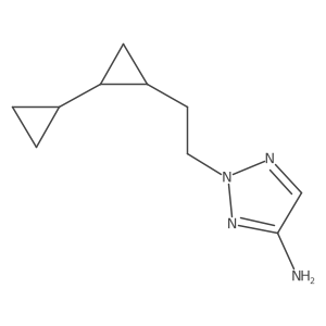 2-[2-(2-cyclopropylcyclopropyl)ethyl]-2H-1,2,3-triazol-4-amine Structure