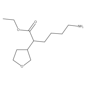 Ethyl 6-amino-2-(oxolan-3-yl)hexanoate结构式