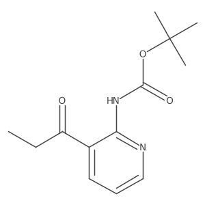 tert-butyl N-(3-propanoylpyridin-2-yl)carbamate Structure